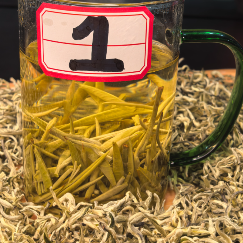 【春尖银丝】Y1明前高山绿茶白毫显露鲜爽甘甜耐泡花香春季嫩芽茶叶